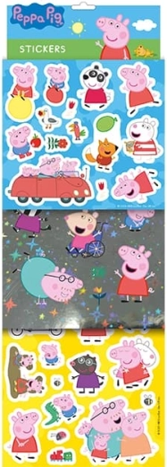 Stickers Peppa Pig – set avec effet métallisé et paillettes