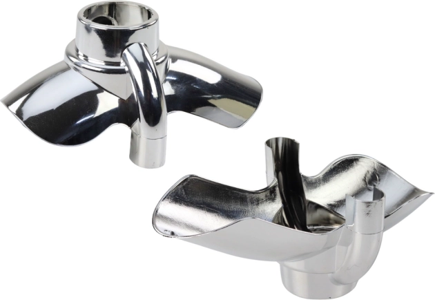 Garde-boue en plastique argentés pour modèle PRO700