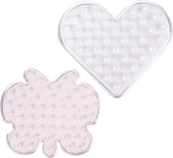 Playbox plaques pour perles à repasser XL – papillon et cœur, 5 pcs