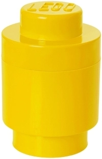 Boîte de rangement ronde Lego 123 × 183 mm – jaune