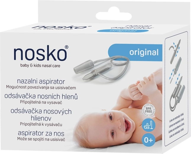 NOSKO Original aspirateur de mucosités nasales à brancher sur l’aspirateur