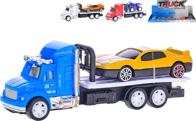 Camion à inertie avec mini véhicule 12,5 cm