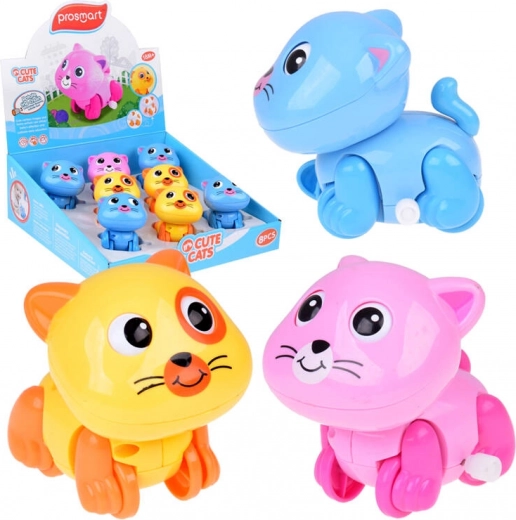 Chat à remontoir Psotek – jouet coloré et mobile pour les tout-petits