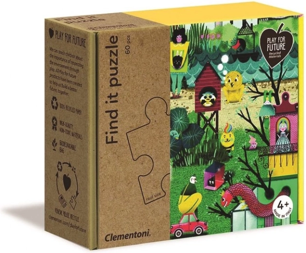 CLEMENTONI Play For Future Puzzle avec recherche d’images Automne 60 pièces