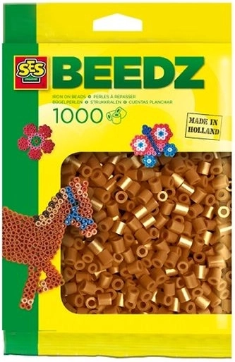 Perles à repasser SES Creative marron 1000 pcs