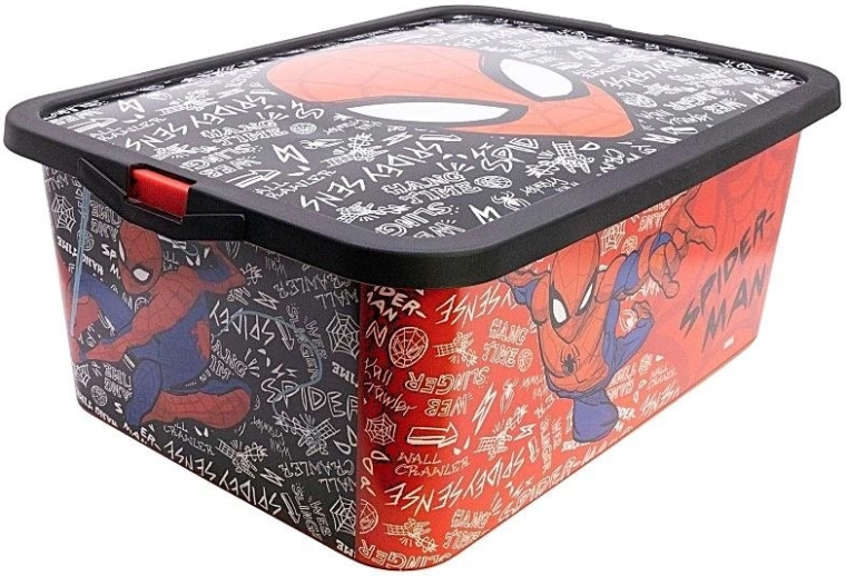 Boîte de rangement Stor avec couvercle à clip Spider-Man - 1 pièce