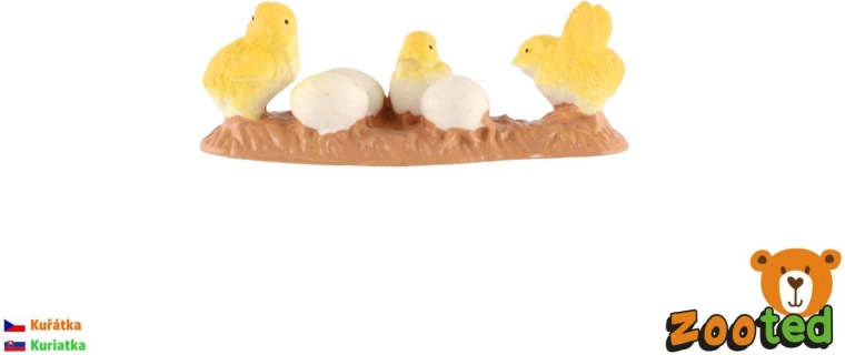 Figurine de poussins de poule domestique 5 cm