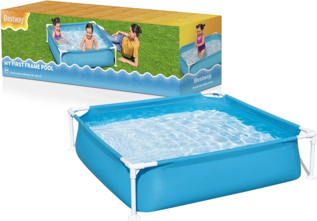 Piscine de jardin à cadre pour enfants 122 × 122 × 30 cm BESTWAY