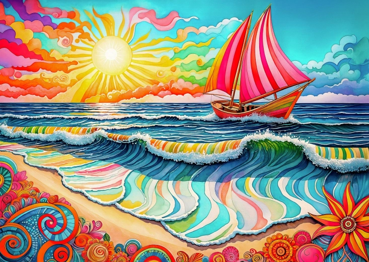 Puzzle Enjoy Navigation au lever du soleil 1000 pièces