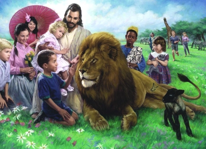 Puzzle EUROGRAPHICS Lion et agneau 1000 pièces