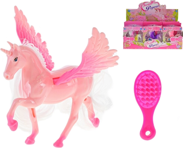 Licorne magique ailée 12,5 cm avec peigne