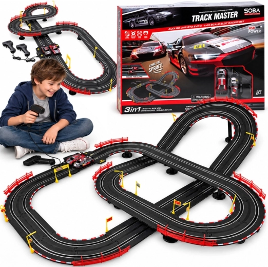 Circuit de course électrique Track Master Audi R8 LMS GT3 EVO II 525 cm