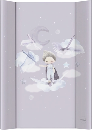 Ceba Baby matelas à langer avec planche rigide 50 × 70 cm Basic Wild Swans