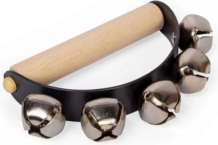 Bigjigs Toys grelots pour enfants avec poignée en bois