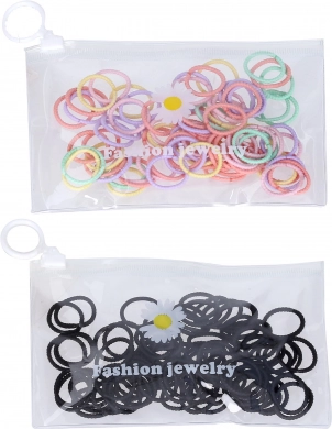 élastiques à cheveux 2 cm, lot de 80 pcs