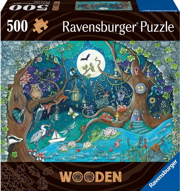 Puzzle en bois forêt magique 500 pièces