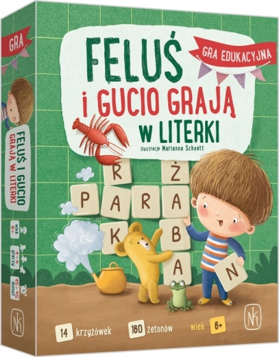 Feluś et Gucio jouent avec les lettres – jeu de mots croisés éducatif pour enfants