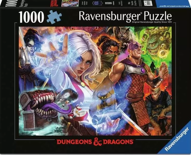 Puzzle Ravensburger Dungeons & Dragons : Défi accepté 1000 pièces