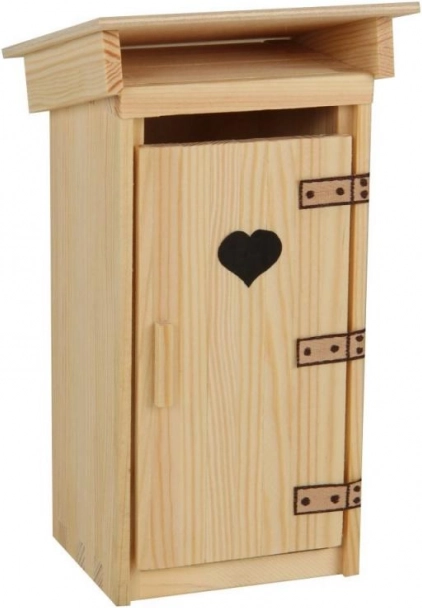 Kit de construction en bois cabane de toilettes 1:16 – modèle à coller