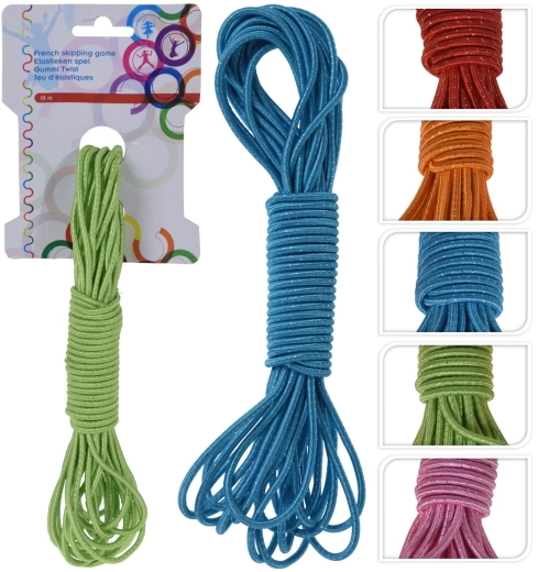 Élastique à sauter 10 m pour enfants – coloré, résistant et élastique