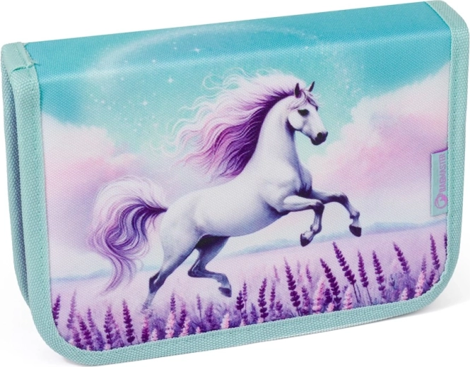 Bagmaster trousse scolaire à deux volets Lumi avec motif cheval