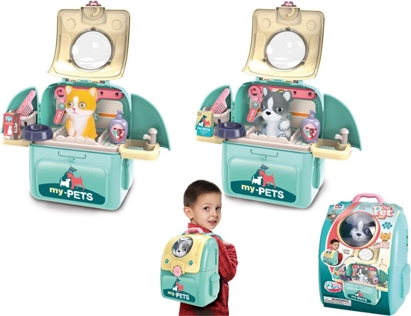 Animal de compagnie dans un sac à dos