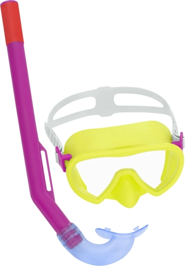 Bestway ensemble de plongée junior jaune – masque et tuba