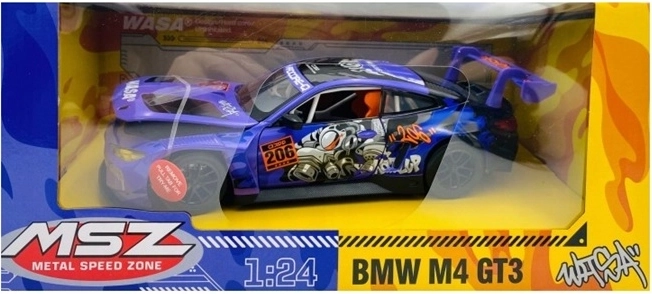 Modèle de voiture de collection MSZ BMW M4 GT3 violet
