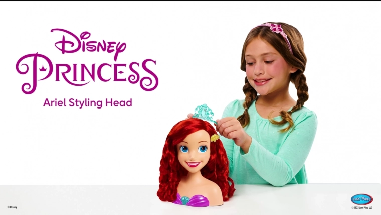 Tête à coiffer Princesse Ariel avec accessoires