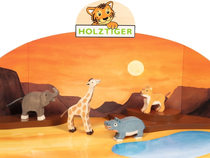 Set d’animaux sauvages HOLZTIGER (4 pièces)