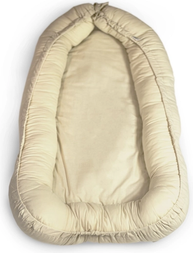 Petite&Mars nid protecteur pour bébé Feel Safe beige clair 90 × 60 cm
