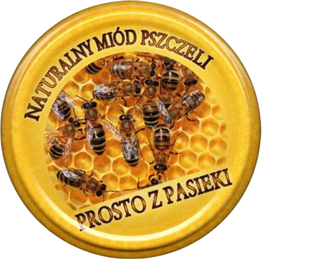 Lot de couvercles pour bocaux FI 82 « MIÓD PSZCZOŁA » – 10 pièces