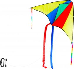 Cerf-volant coloré 110 × 63 cm avec poignée