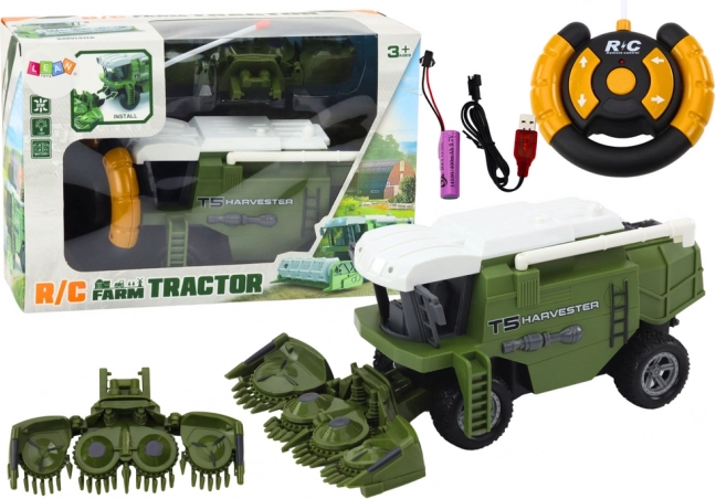 Moissonneuse-batteuse RC agricole verte