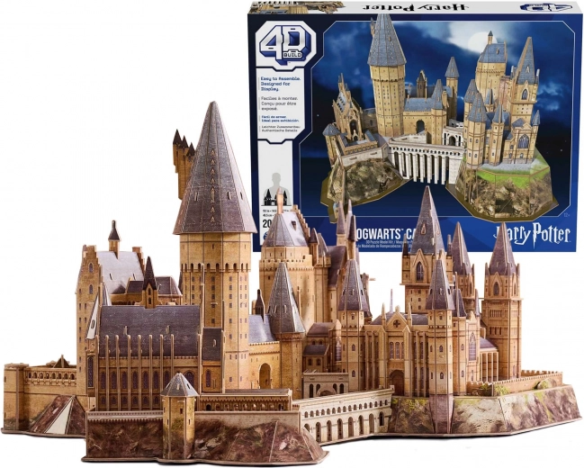 Puzzle en papier 3D HARRY POTTER Château de Poudlard 4D Build
