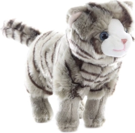 chat en peluche avec son 40 cm eco‑friendly