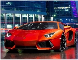 Mosaïque de diamants – voiture rouge