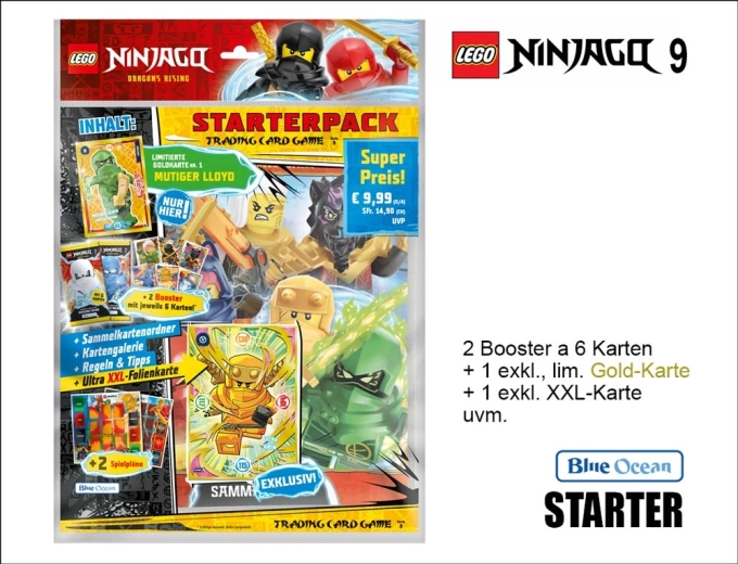 Cartes à collectionner LEGO NINJAGO série 9 – pack de démarrage