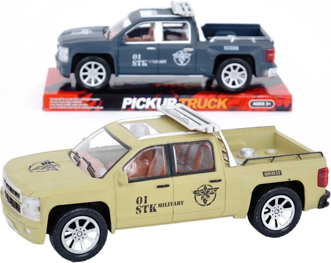 Petite voiture pick-up en plastique à rétrofriction 26 cm - 1 pièce