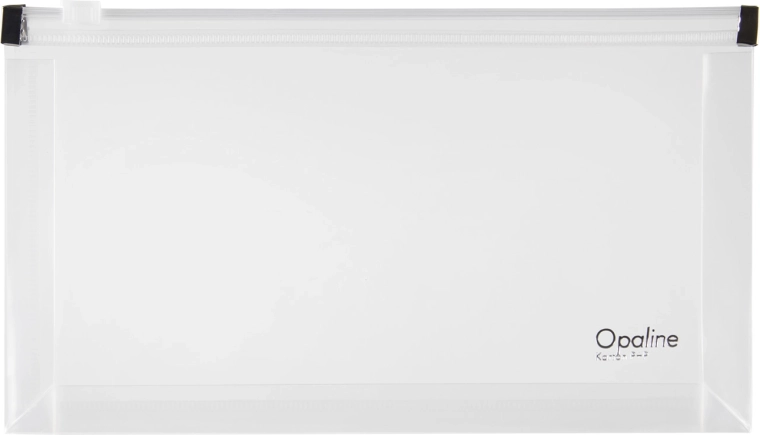 Pochette transparente avec fermeture éclair DL Opaline