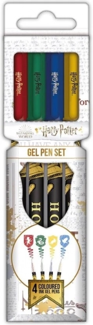Stylos gel de couleur HARRY POTTER – set de 4 pcs