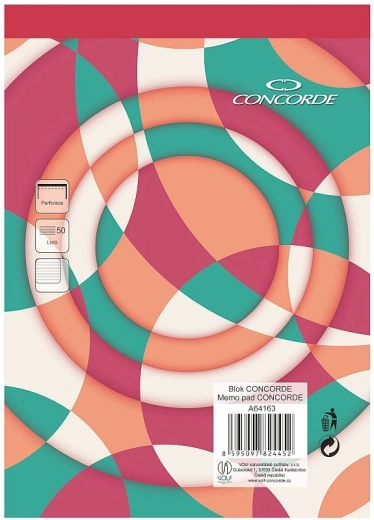 Bloc CONCORDE A5 ligné 8 mm, 50 feuilles