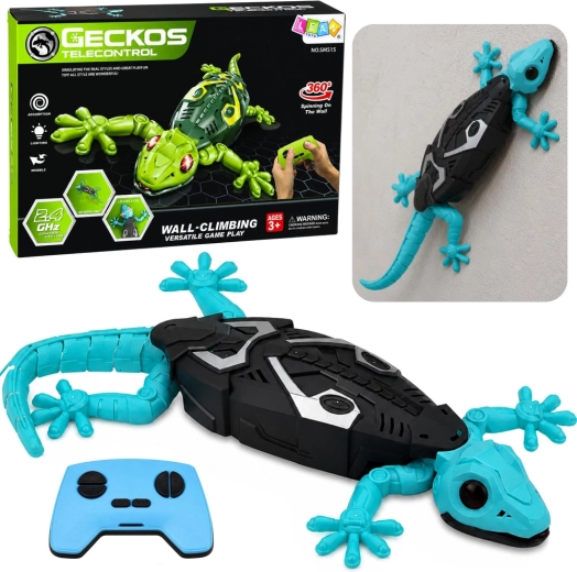 Gecko RC télécommandé grimpeur mural 360° bleu