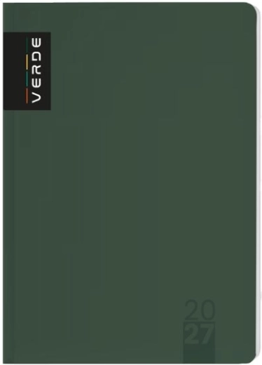 Agenda Verde A5 journalier 2027 vert