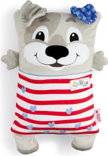 Nici Cosidoos chien en peluche réversible et coussin 30 × 20 cm