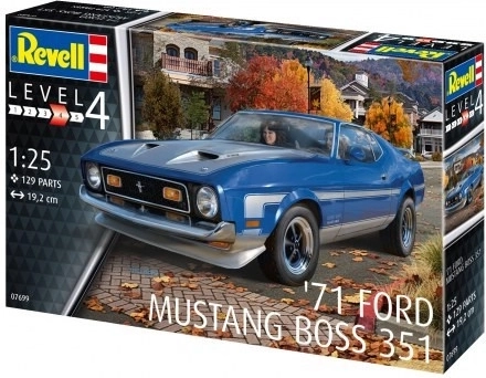 Maquette plastique voiture 71 Ford Mustang Boss 351 1/25