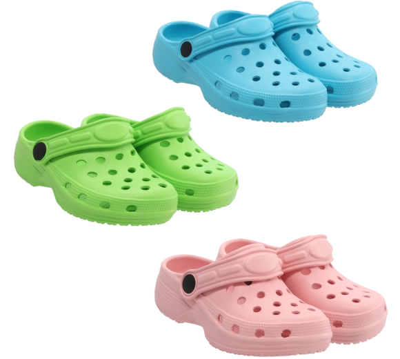 Crocs de jardin pour enfants en mousse EVA, taille 24–29