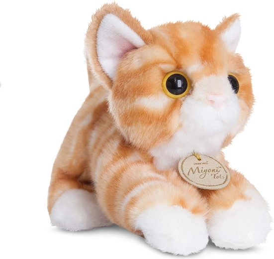 Aurora MiYoni chat en peluche roux tigré 21 cm