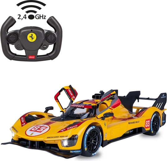 Voiture télécommandée JAMARA Ferrari 499P-N83 1:14 jaune