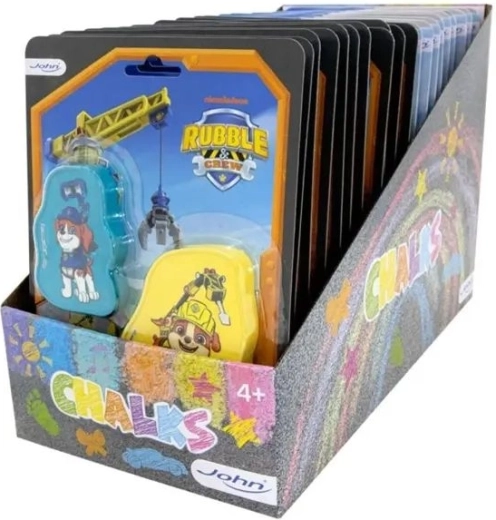 Figurine 2D en craie John Pat’ Patrouille Rubble